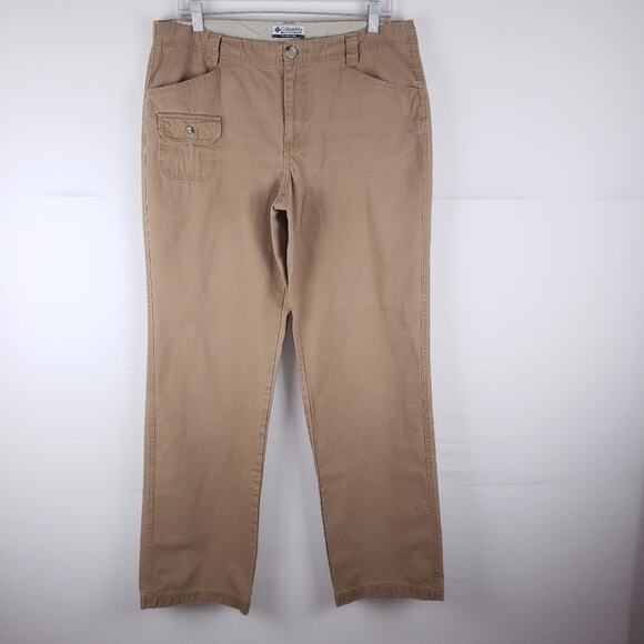 Columbia Khaki Pocket Hiking Pants Size 10 - Picture 1 of 5